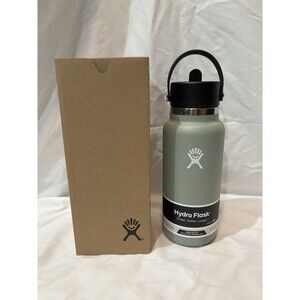 BRAND NEW Hydro Flask 32 Oz Wide Mouth Flex Straw Cap - Agave